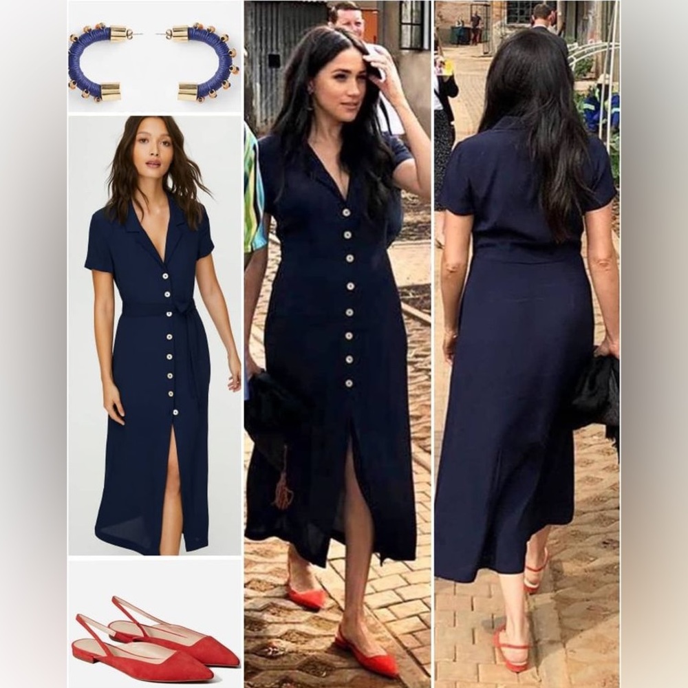 Brand new Wilfred shirt dress navy